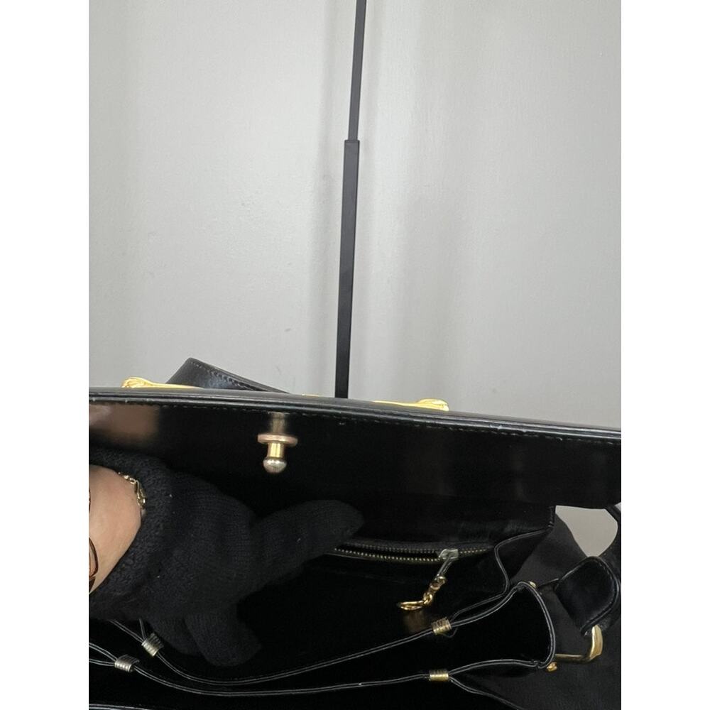 Vintage Celine Horsebit Sulky Black Leather Shoulder Bag Authenticated - Picture 11 of 15